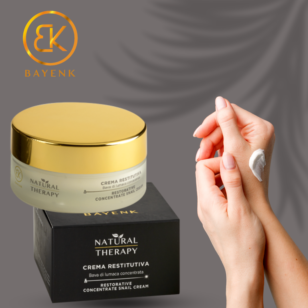BAYENK Snail Repair Cream – 50ml With Concentrated Snail Slime 🇮🇹 Made in Italy | GMP Certified | Paraben-Free.كريم الحلزون المجدد – 50 مل بمادة الحلزون المركزة