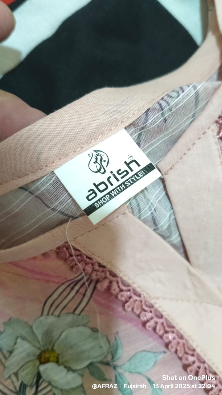 3 Piece RTW-Printed Suit Lawn by Abrish