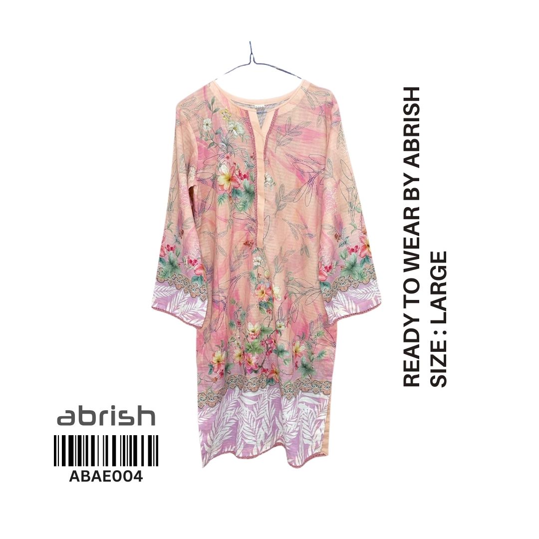 3 Piece RTW-Printed Suit Lawn by Abrish
