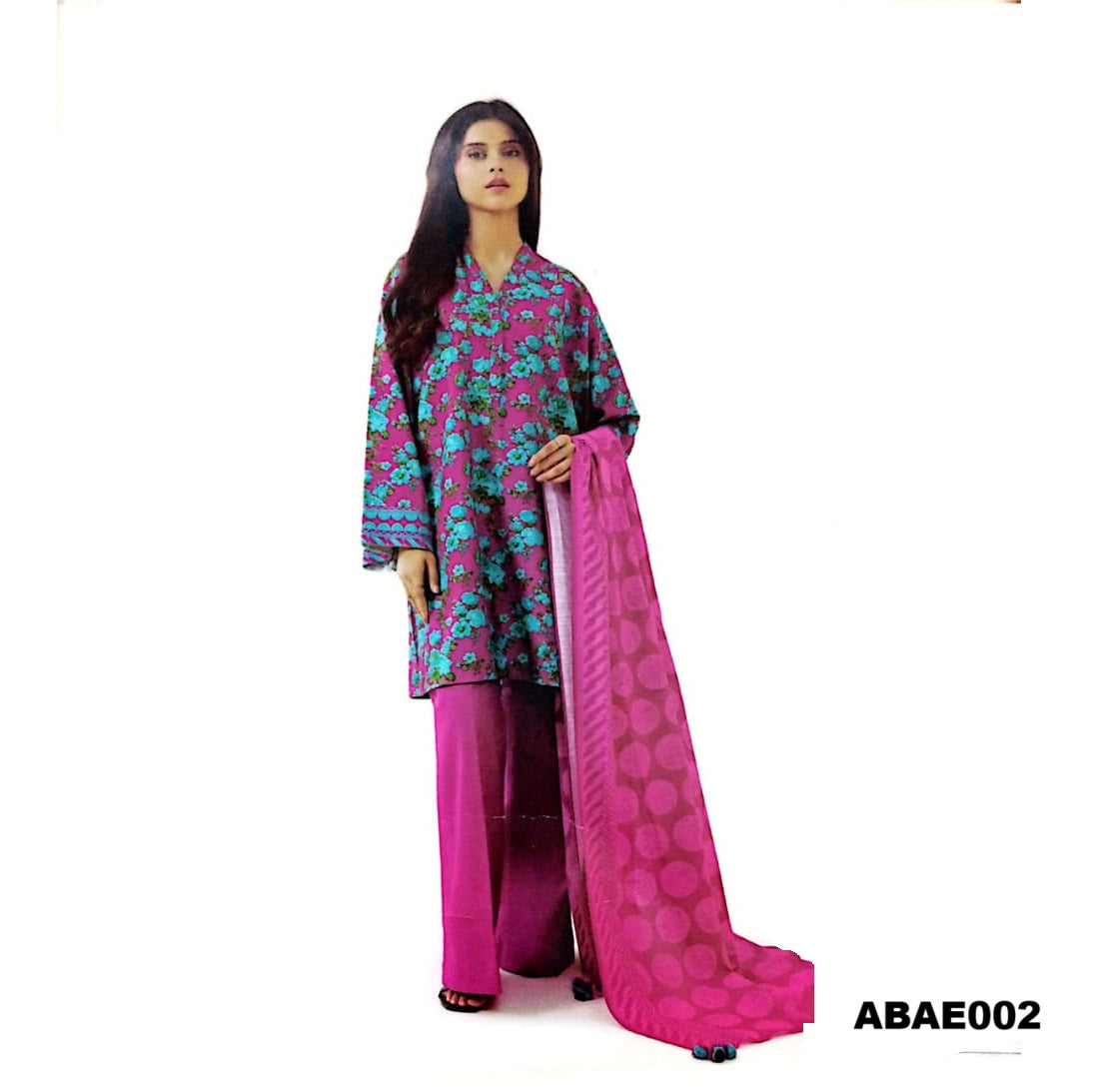 3 Piece RTW-Printed Suit Lawn by Abrish