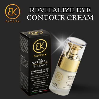 BAYENK Revitalise Eye Contour Cream – 15ml Made in Italy | GMP Certified | Paraben-Free.كريم محيط العين ريفيتاليز – 15 مل