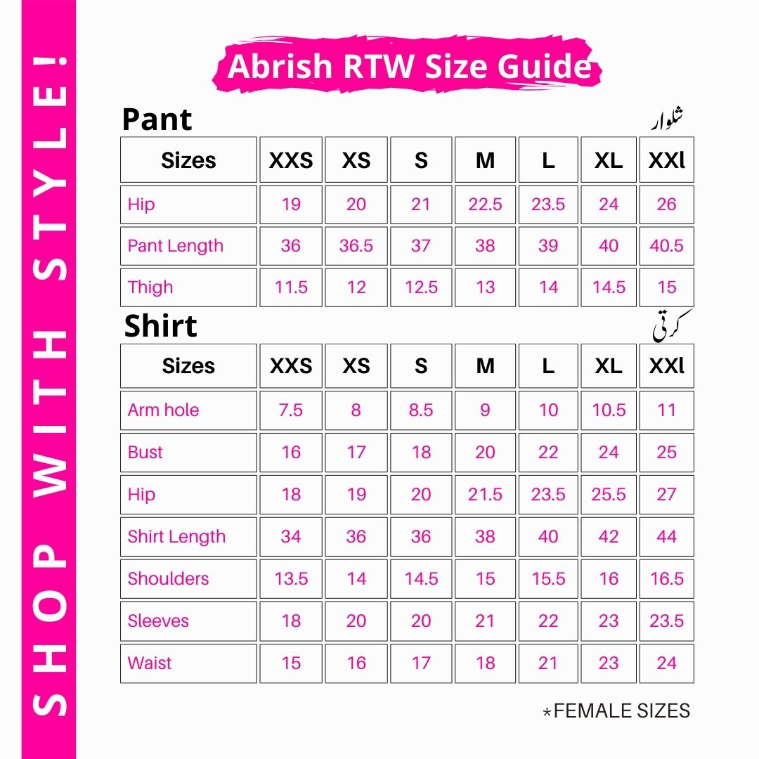 3 Piece RTW-Printed Suit Lawn by Abrish