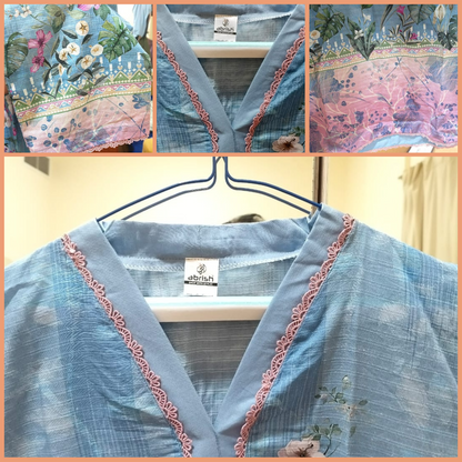 3 Piece RTW-Printed Suit Lawn by Abrish